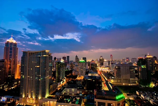 Landscape Bangkok city night view, Thailand — Stock Photo, Image