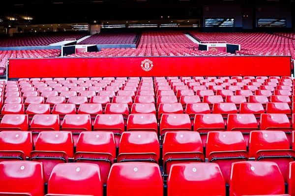 MANCHESTER, ENGLAND: Det gamle Trafford stadion - Stock-foto