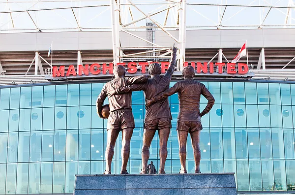 Manchester, Anglie: stadionu old trafford — Stock fotografie