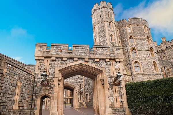 Queen in Residence. Windsor Castle , the oldest and largest — Stock Photo, Image