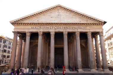 pantheon sabah bir bakış. Roma. İtalya. 
