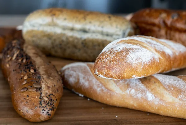 Verse Geurige Brood Tafel — Stockfoto