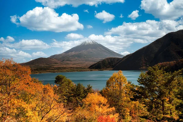 Motosu Gölü Fuji Dağı Kış Sezonu — Stok fotoğraf