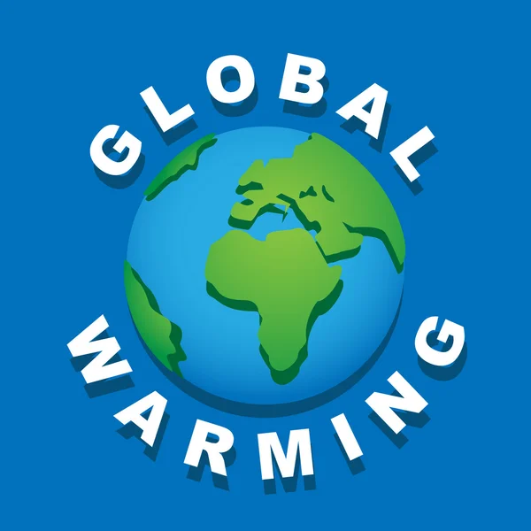 Globale Erwärmung. — Stockvektor
