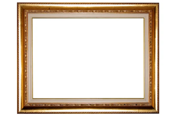 Oude afbeeldingsframe op een witte achtergrond — Stockfoto