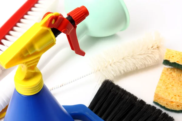 Basin and bucket cleaning detergents — Stock Photo, Image