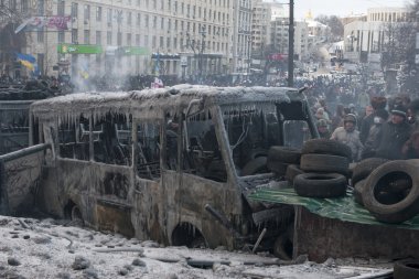 Kiev, Ukrayna - ö. 23 Ocak 2014