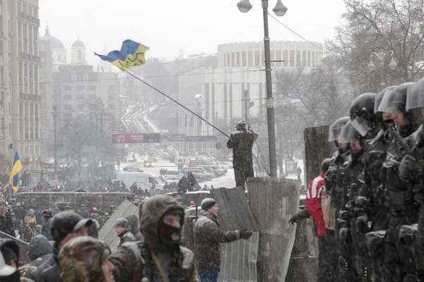 Maidan. Straße Chruschewskoho — Stockfoto