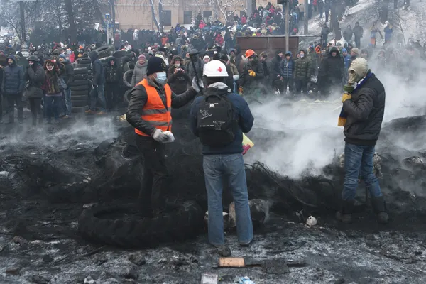 KIEV, UKRAINE - January 23, 2014 — Stock Photo, Image