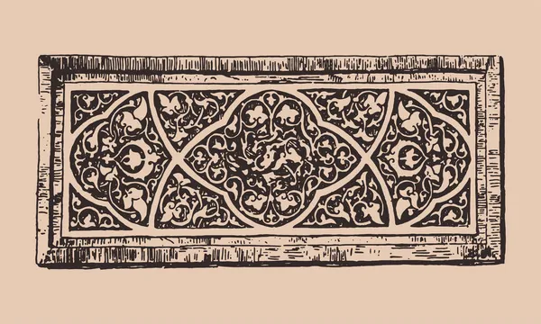 Ancienne décoration de cadre traditionnelle antique — Image vectorielle