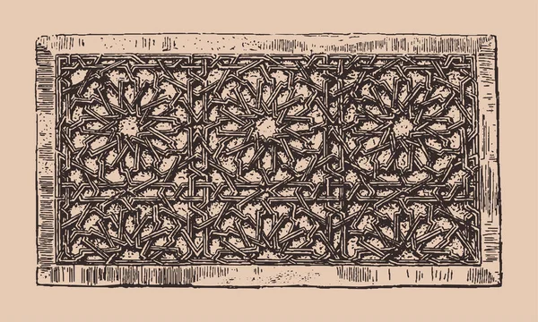 Forntida antika traditionella ram prydnad — Stock vektor