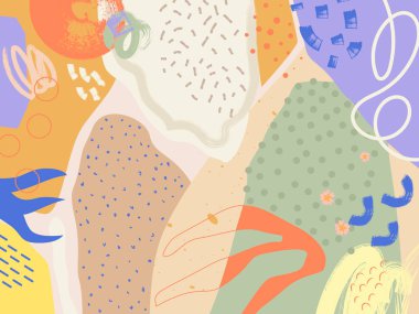 Geometrik şekilleri ve çizgileri olan modaya uygun soyut arkaplan