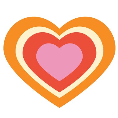 Kalp. Web simgesi basit illüstrasyon