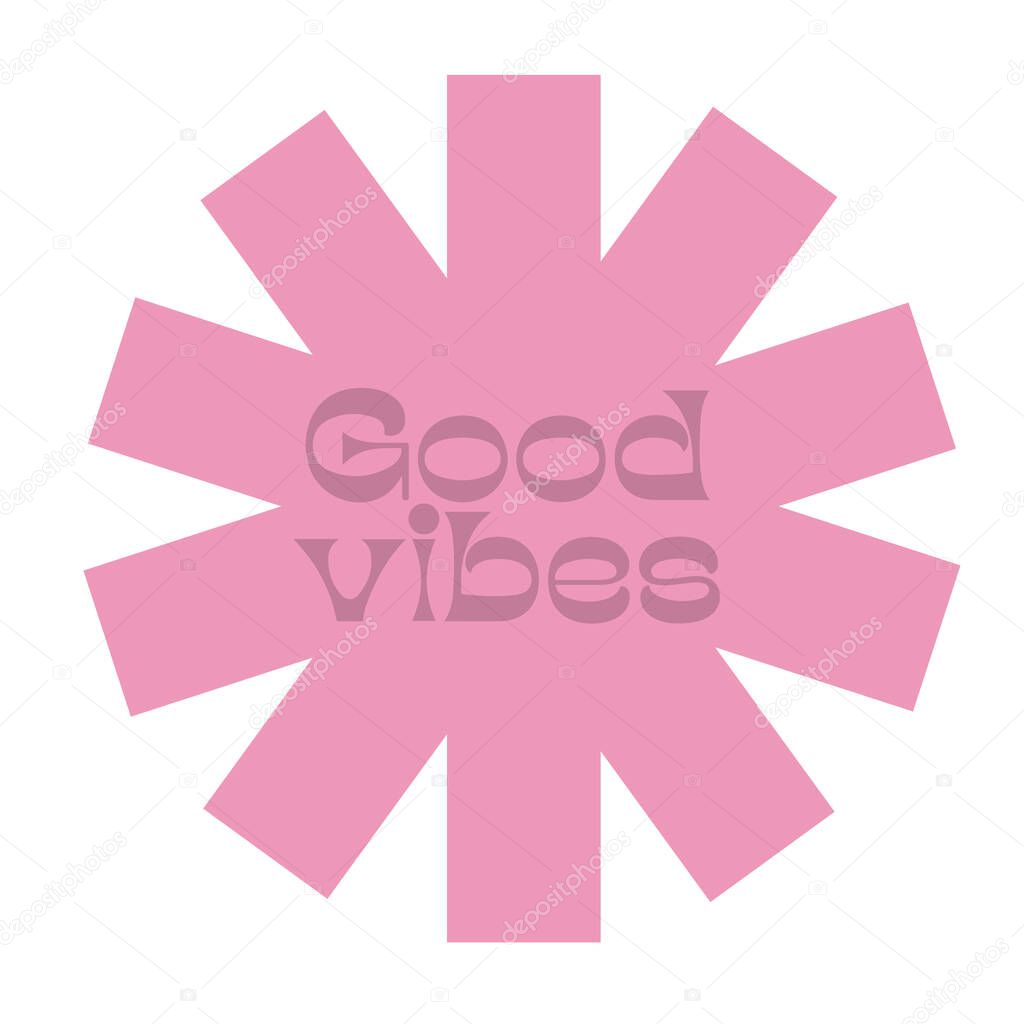 Illustration of good vibes background