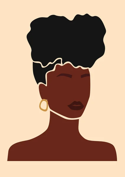 Mujer Con Diseño Peinado Ilustración — Foto de Stock