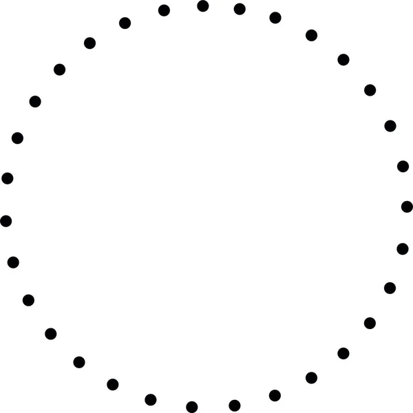 Αφηρημένη Διάστικτη Απεικόνιση Κουκίδων Κύκλου — Φωτογραφία Αρχείου