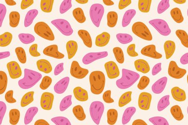 Abstract retro groovy psychedelic texture background
