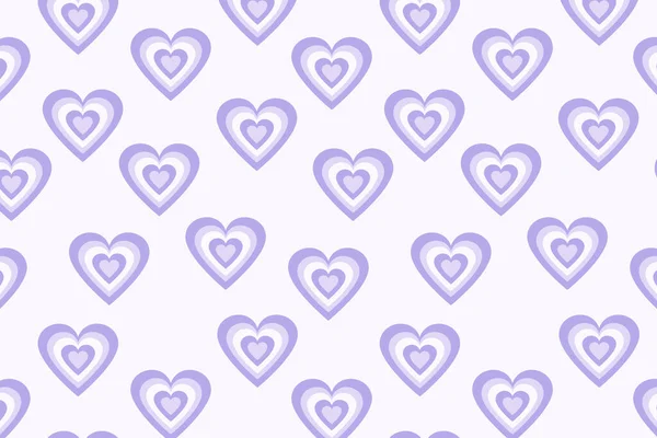 Heart Retro Hippie Groovy Purple Background 60S 70S — Stock Photo, Image