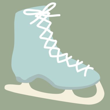 buz pateni vektörü çizimi