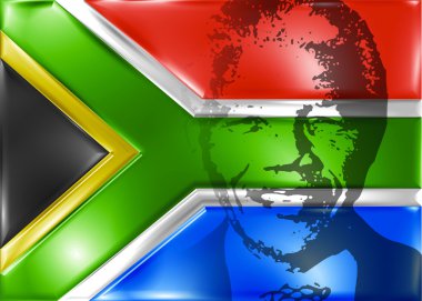 South africa flag clipart
