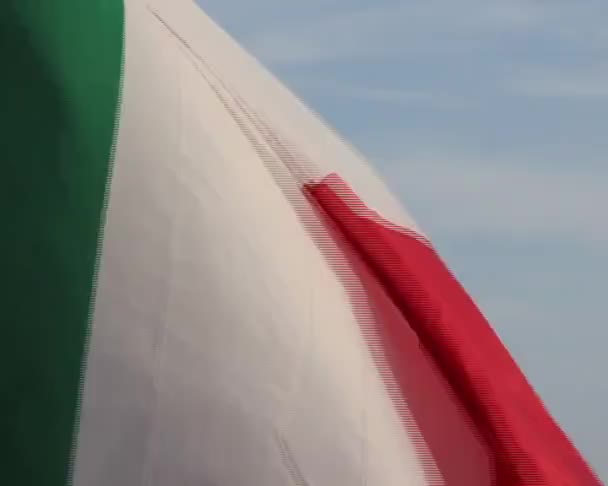 Bandera de Italia — Vídeos de Stock