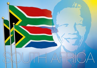 South africa flag clipart