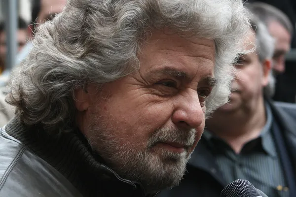 Beppe grillo olasz politika — Stock Fotó