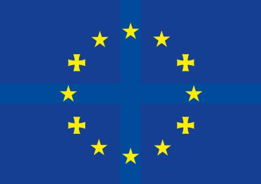 Avrupa Birliği ve Gürcistan sembolleri