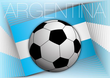 Arjantin flang ve futbol topu