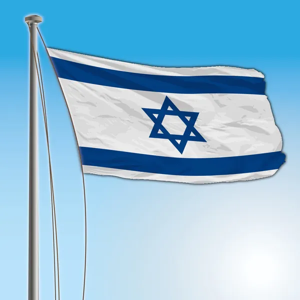 Bandera de Israel — Vector de stock