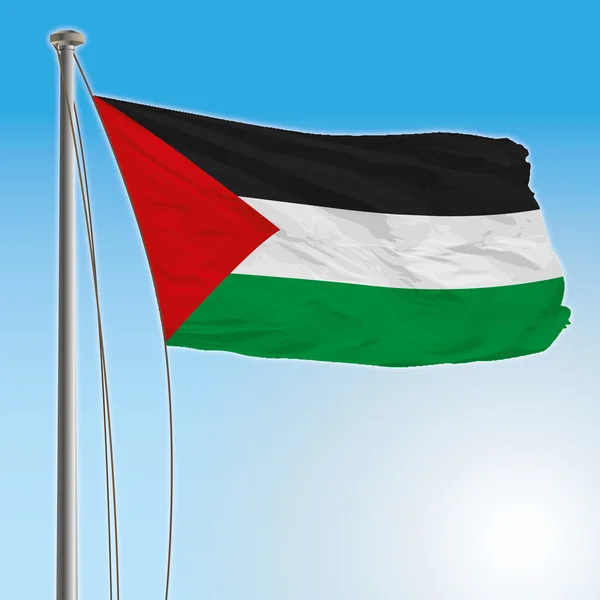 Bandera de Palestina — Vector de stock