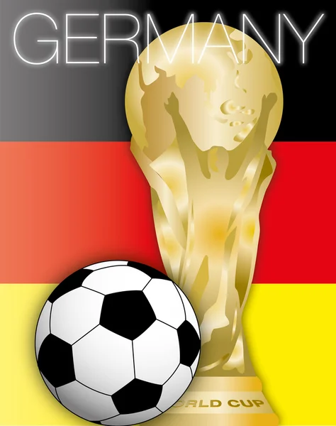Německo vítěz 2014 a mistrovství světa ve fotbale — Stockový vektor