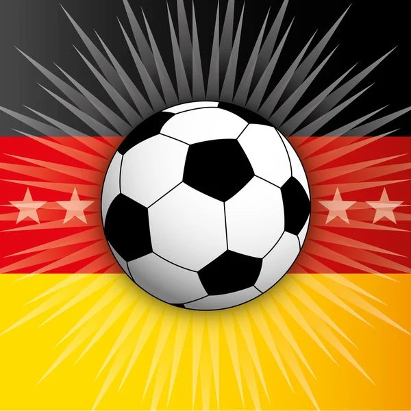 Deutschland Fahne und Ball — Stockvektor