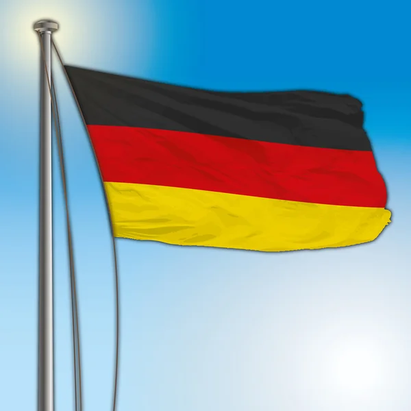 Tyskland flagga — Stock vektor