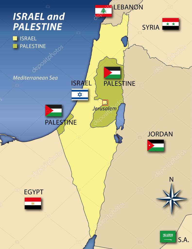 Palestine map of Palestine Archipelago