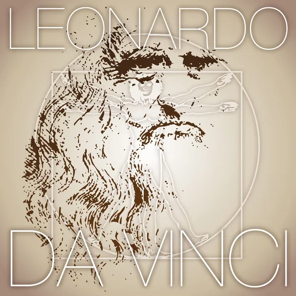 Leonardo da Vinci, vector illustration