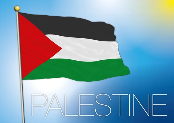 Palestinese flagga Palestina — Stock vektor