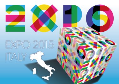Expo 2015 milan italy symbol clipart