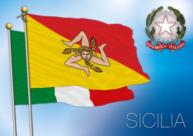 Sicilya bölgesel bayrağı