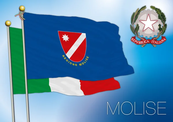 Regionalne flaga w Molise, Włochy — Wektor stockowy