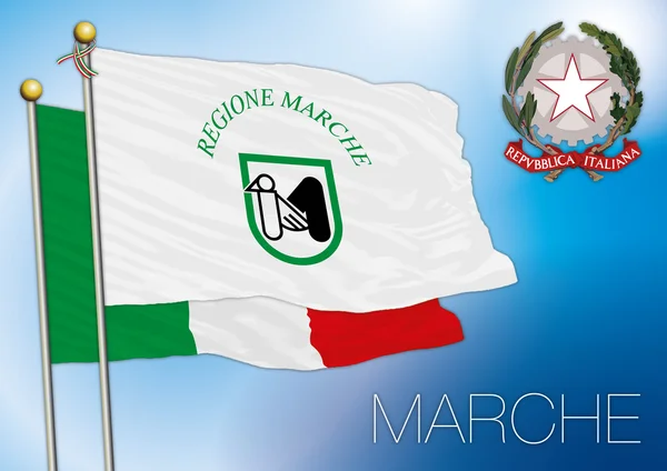 Marche regional flag — Stock Vector