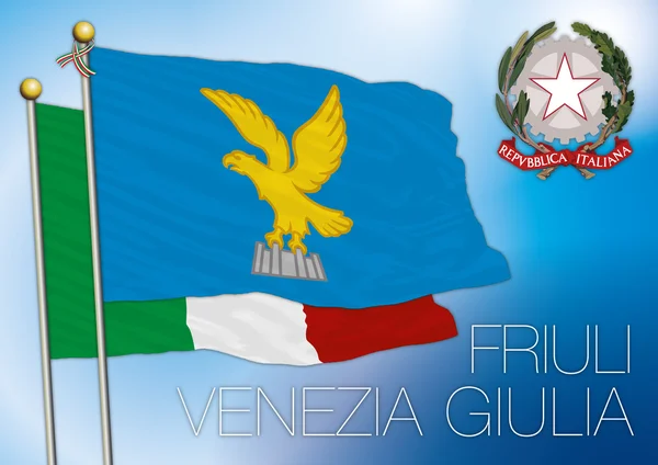 Friuli regionala flagga, Italien — Stockový vektor