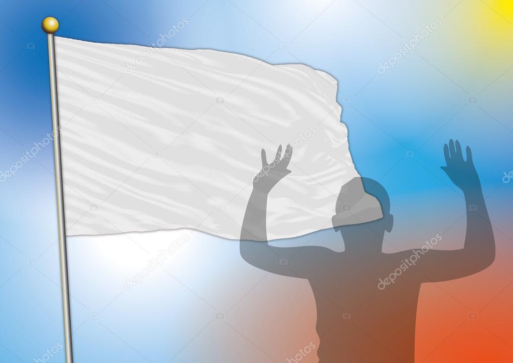White flag surrender