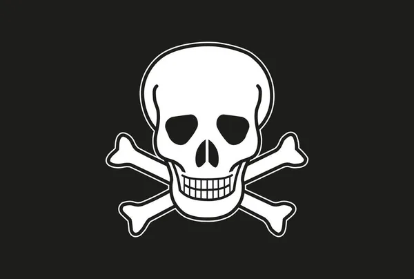 Bandeira Jolly Roger Pirate Ilustração Vetorial —  Vetores de Stock