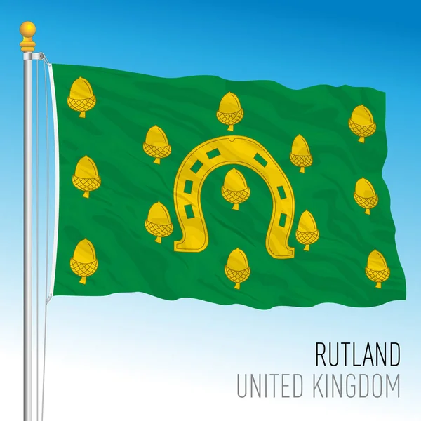 Condado Rutland Flag Reino Unido Ilustração Vetorial — Vetor de Stock