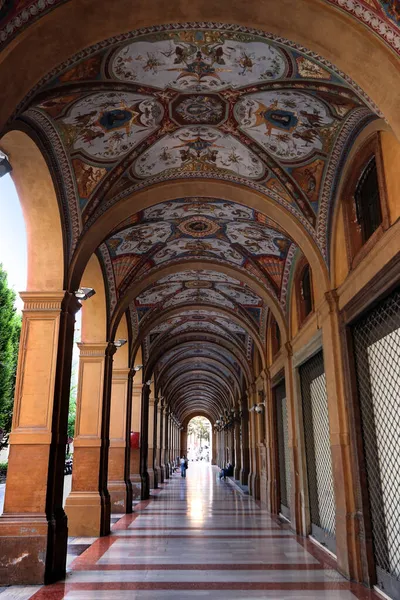 Porticoes City Bologna Unesco World Heritage Site 2021 Emilia Romagna — Foto de Stock