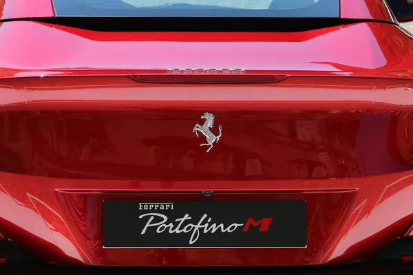 Модена Италия Июля 2021 Деталь Спорткара Ferrari Portofino Выставка Motor — стоковое фото
