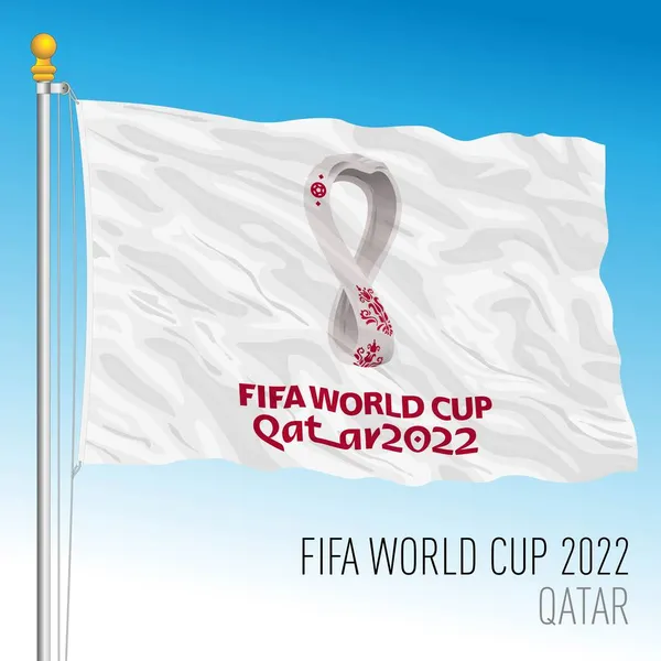 Doha Qatar Νοέμβριος Δεκέμβριος 2022 Κατάρ 2022 Παγκόσμιο Κύπελλο Λογότυπο — Διανυσματικό Αρχείο