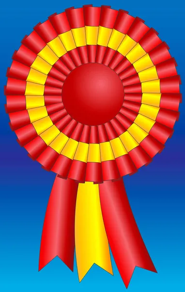 Cocade Tricolore Espagnole Espagne Illustration Vectorielle — Image vectorielle