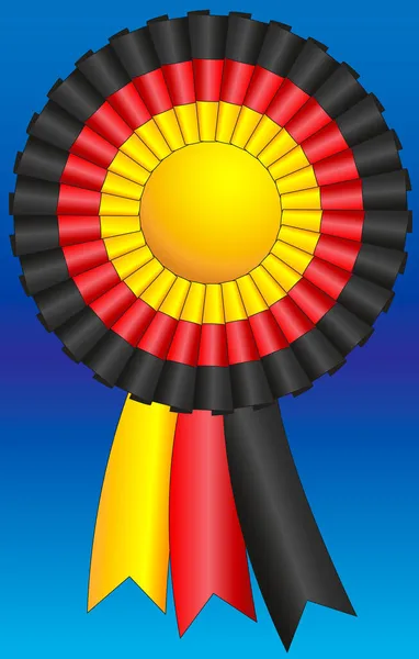 Cockade Tricolore Allemand Allemagne Illustration Vectorielle — Image vectorielle